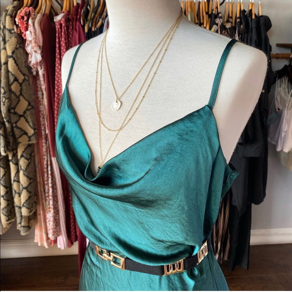Mermaid satin dress